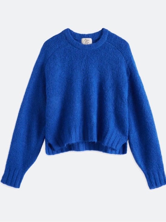 cosmic blue love Sweaters - Cosmic Blue Love Crewneck Sweater in Royal Blue Casual Size XL